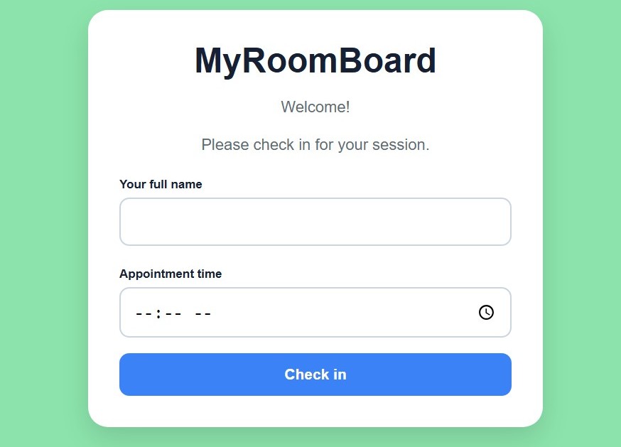 Patient check-in kiosk